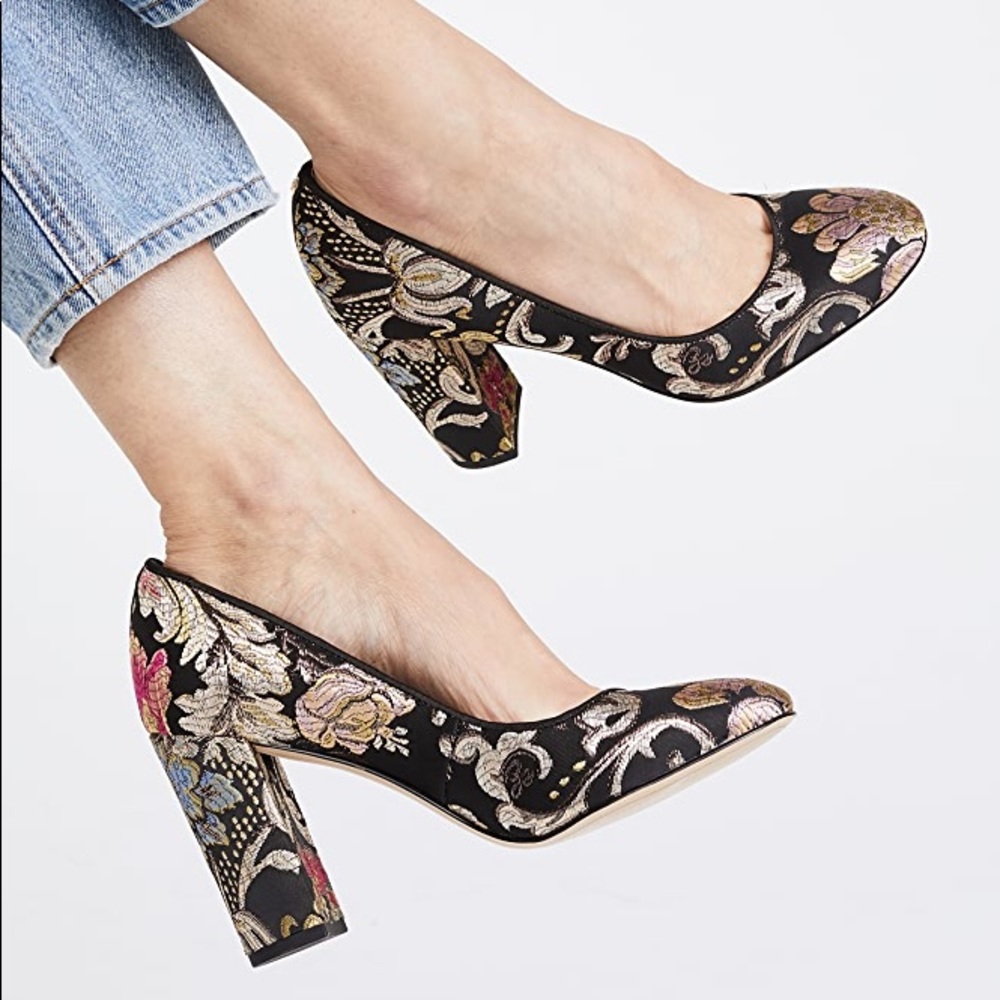Floral Jacquard Pumps by Sam Edelman